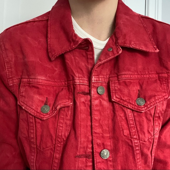 cropped denim jean jacket - Picture 3 of 12